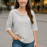 Bluse mit V-Ausschnitt | Sommer