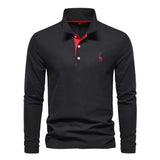 Herren Langarm-Poloshirt | Komfortable