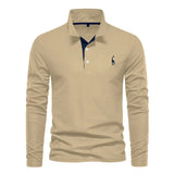 Herren Langarm-Poloshirt | Komfortable